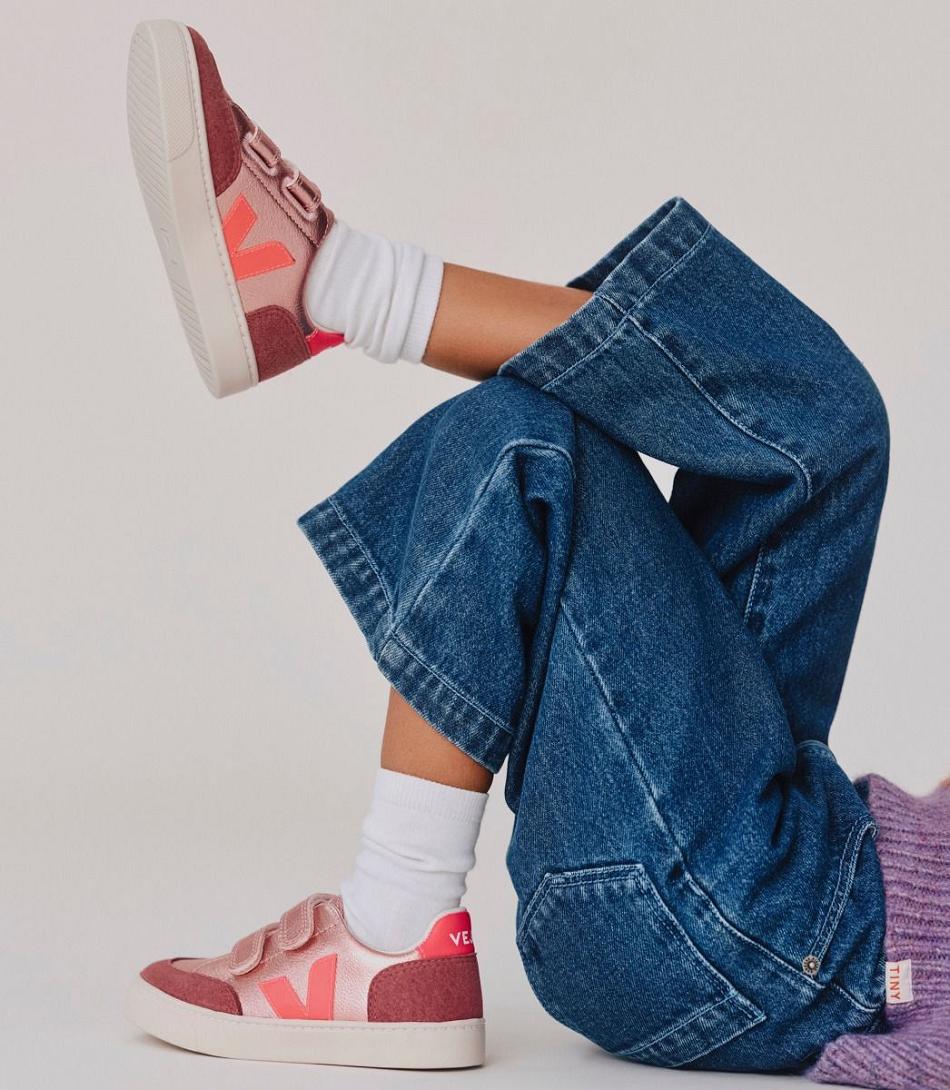 Veja Chromefree Nahkaiset Nacre Fluo Lasten V-12 Pinkki | FIJVR59530