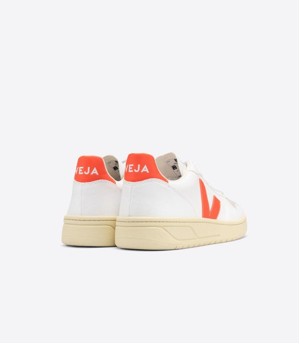 Veja Cwl Fluo Miesten V-10 Valkoinen Oranssi | FIDFL14254