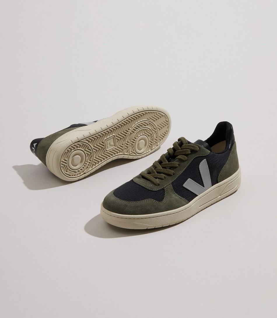 Veja Ripstop Oxford Mud Naisten V-10 Mustat Harmaat | EFIVG89008