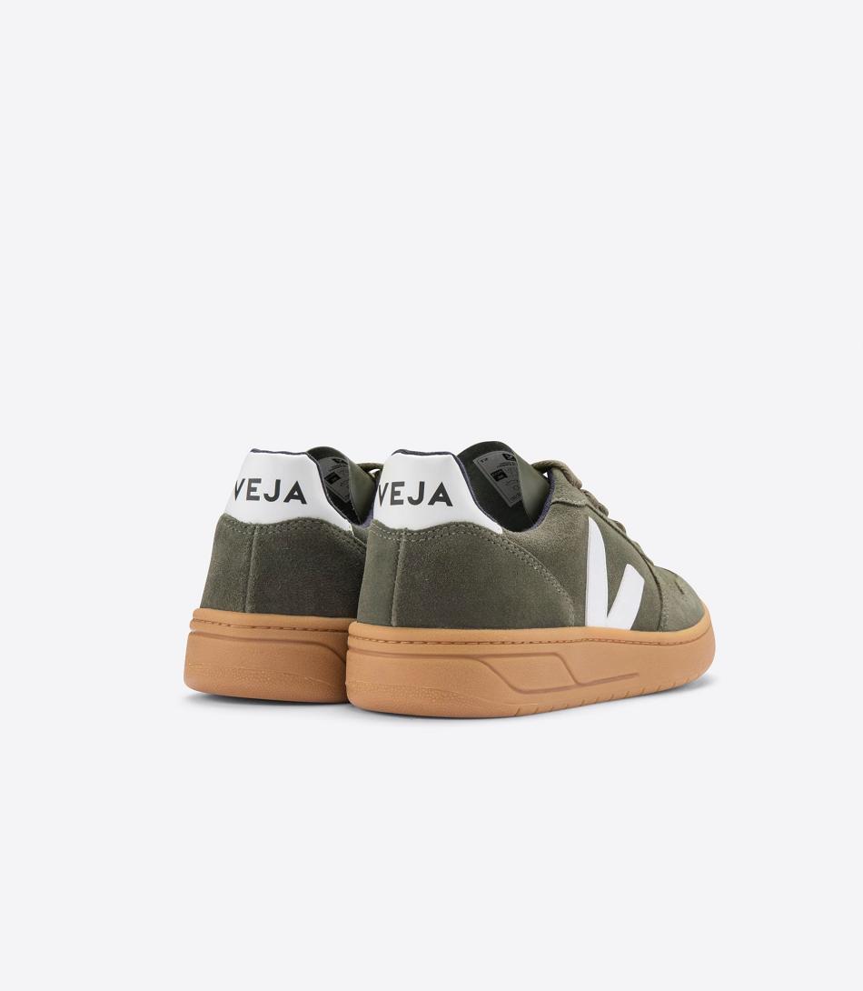 Veja V-10 Mokka Mud Gum Sole Outlet Adults Valkoinen | FIQAV72915