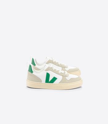 Veja Chromefree Nahkaiset Emeraude Almond Lasten V-10 Valkoinen | FICIF29097