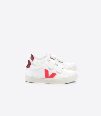 Veja Chromefree Nahkaiset Rose Fluo Marsala Lasten Esplar Valkoinen Pinkki | UFITG80156