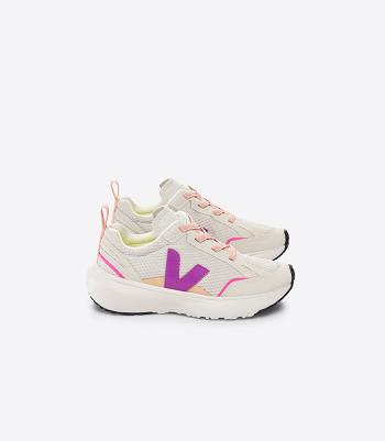 Veja Elastic Laces Alveomesh Natural Lotus Lasten Canary Beige | GFIUC68979