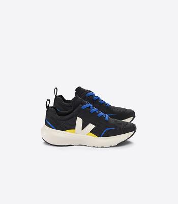 Veja Elastic Laces Alveomesh Pierre Lasten Canary Mustat | LFITR87147