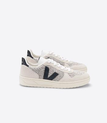 Veja Flannel Snow Miesten V-10 Valkoinen Mustat | XFIBH29442