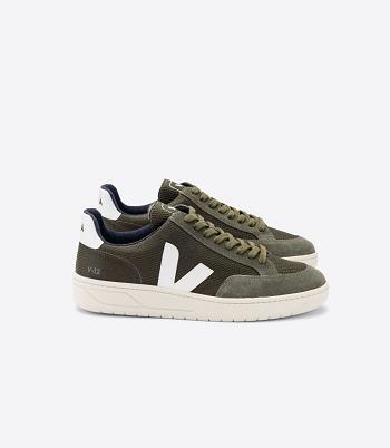 Veja V-12 B-mesh Outlet Adults Oliivinvihreä Valkoinen | AFIDF13334